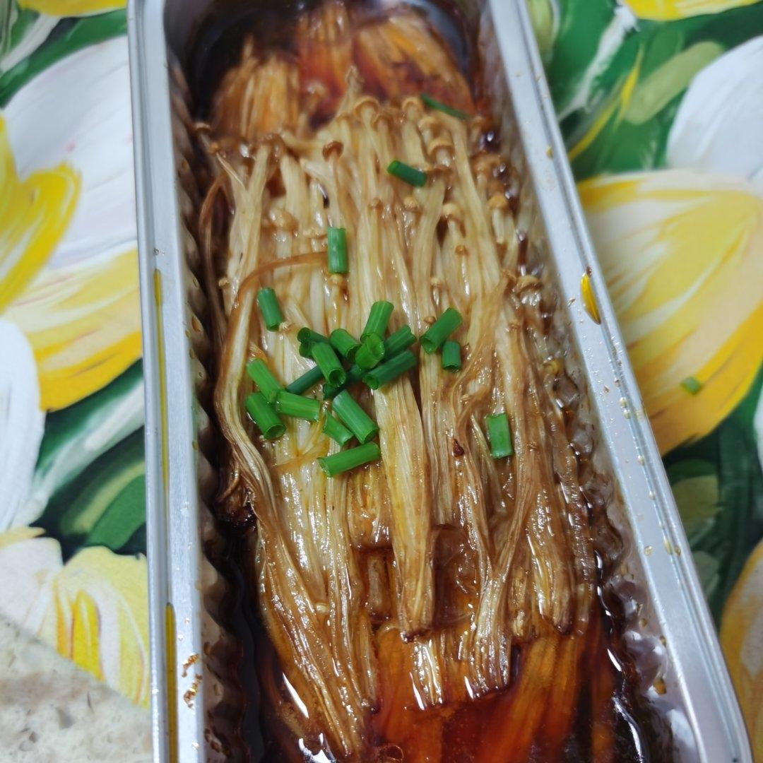 空气炸锅烤金针菇