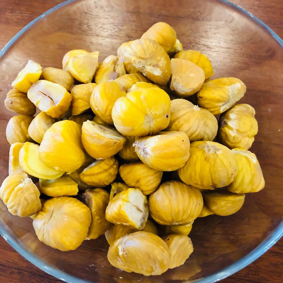 简单的栗子去壳及保存法