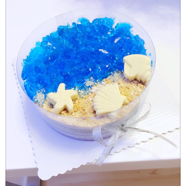 蓝色の海洋酸奶慕斯蛋糕