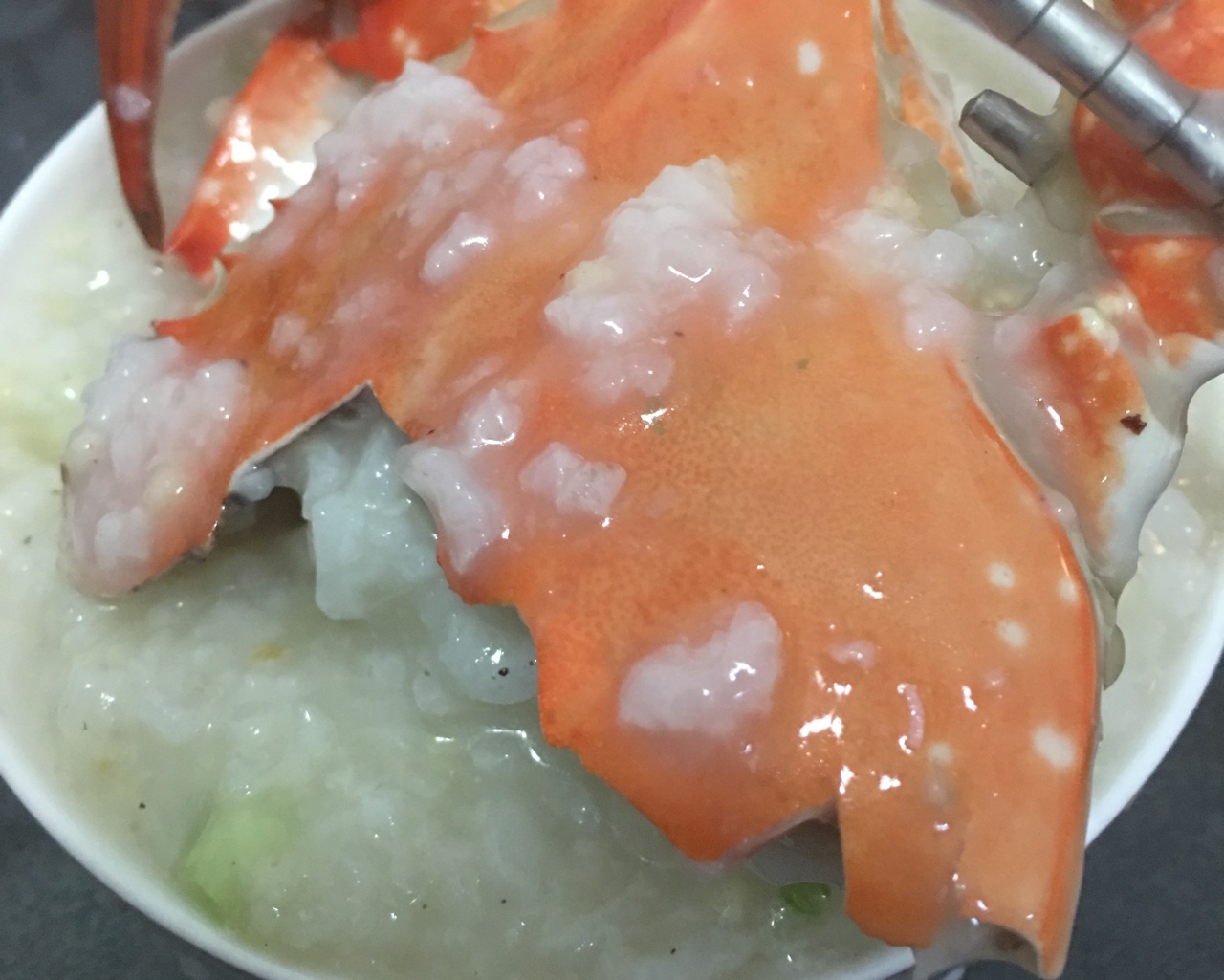 梭子蟹煮粥的做法