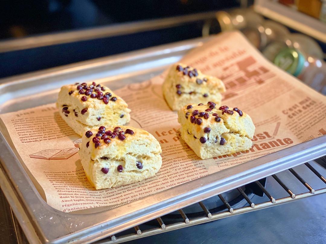 低碳甜做的星巴克红豆司康