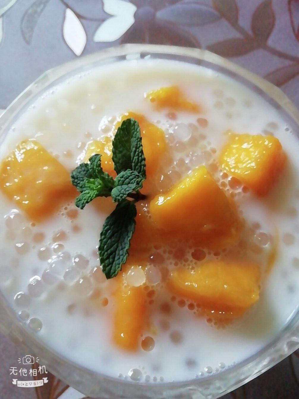 芒果椰汁西米露 | 夏日清凉解暑 无需烤箱