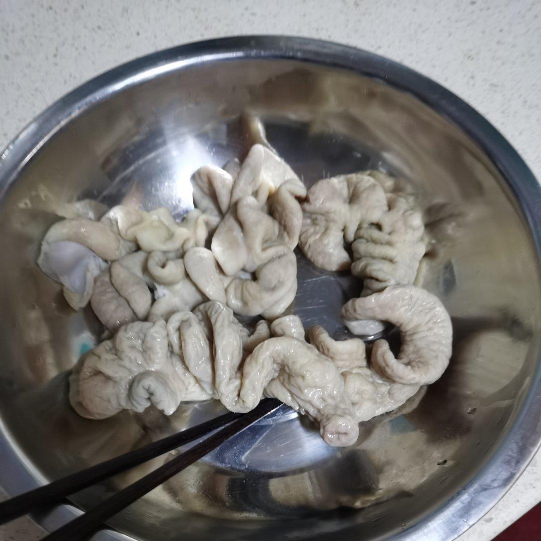 火花石~如何清洗肥肠