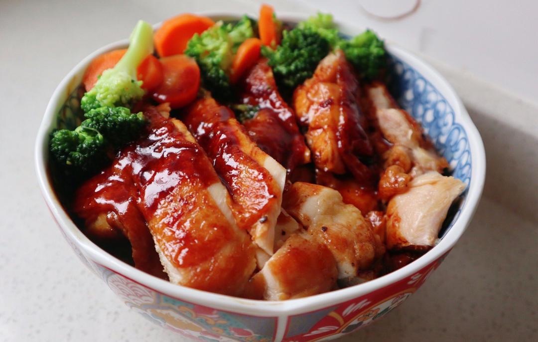 自制照烧鸡腿饭，好吃到舔碗！