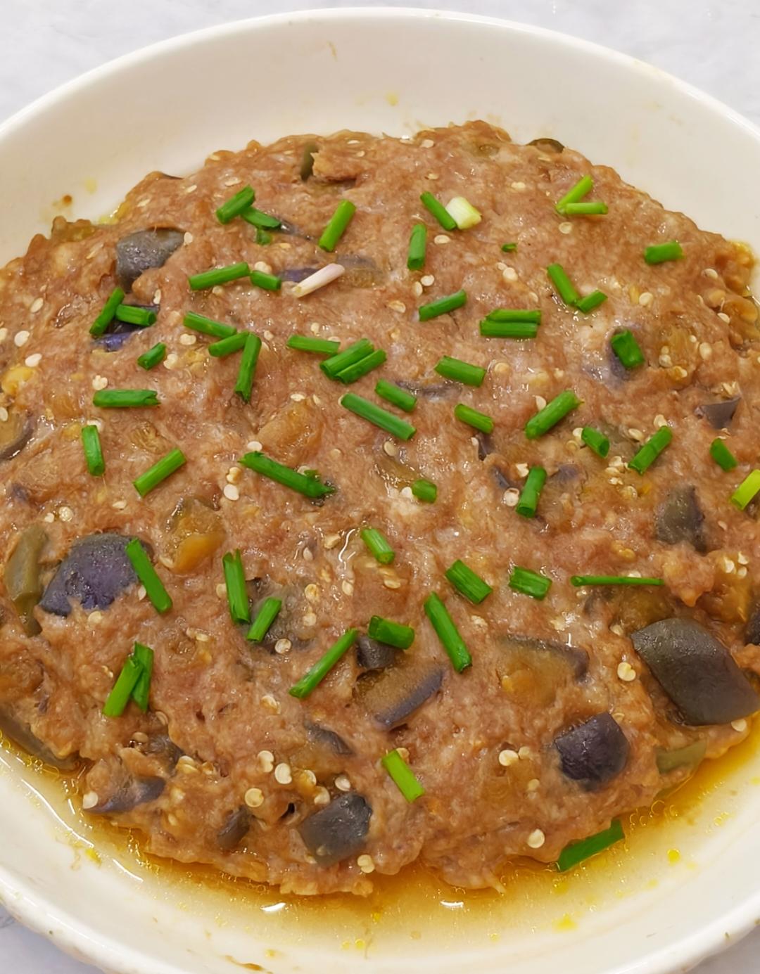 超嫩的茄子蒸肉饼