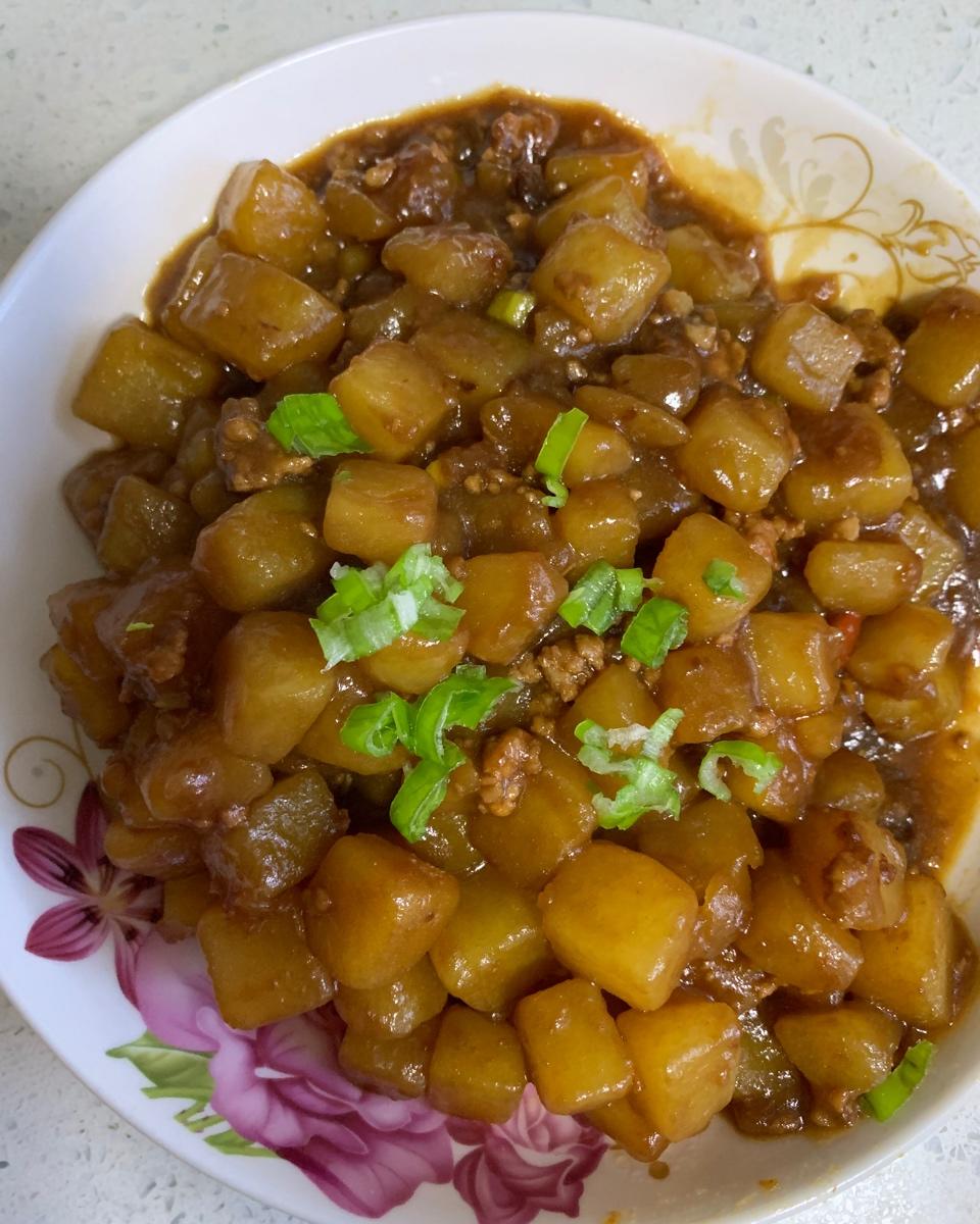 土豆肉末饭