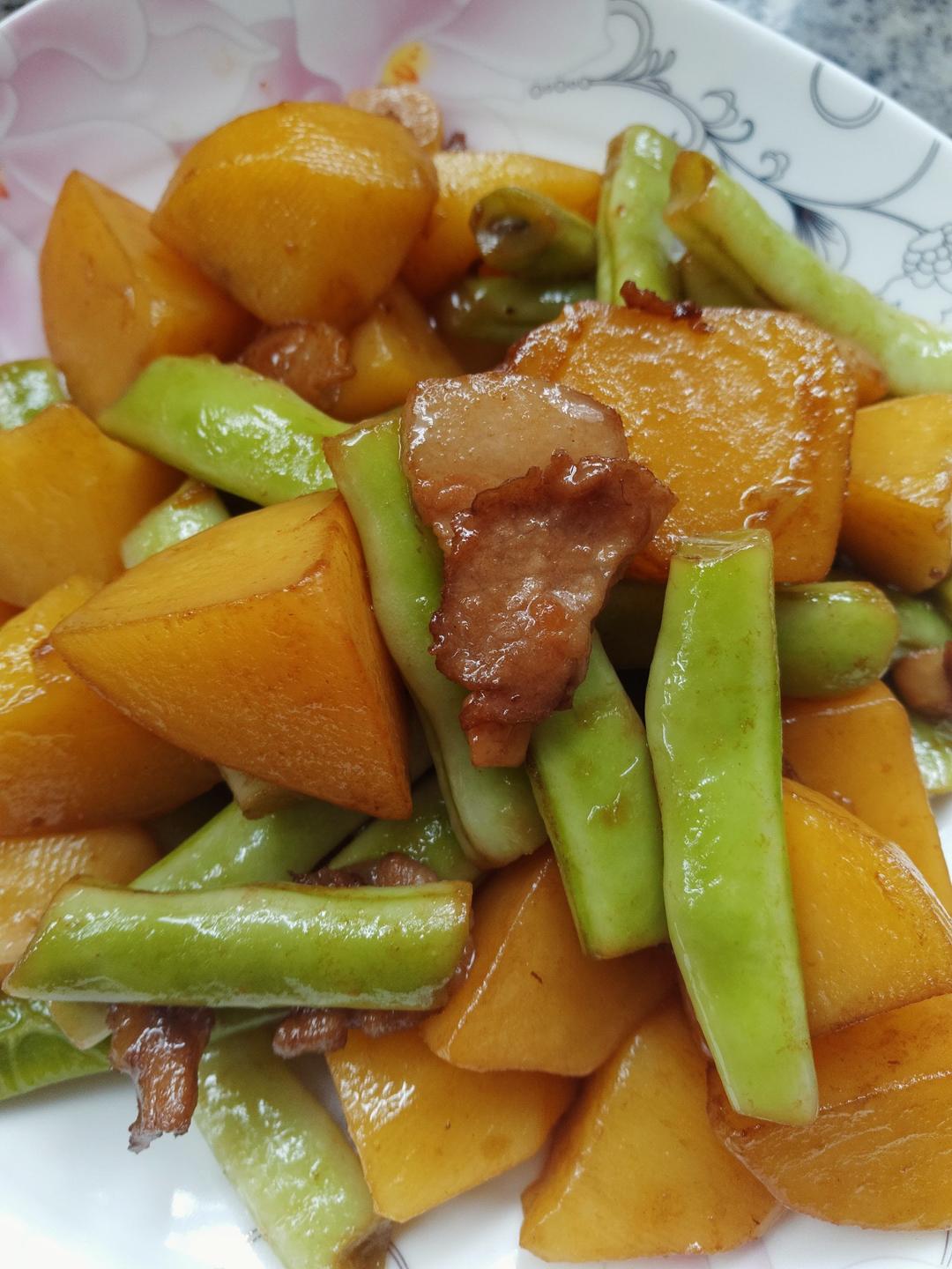 土豆炖豆角