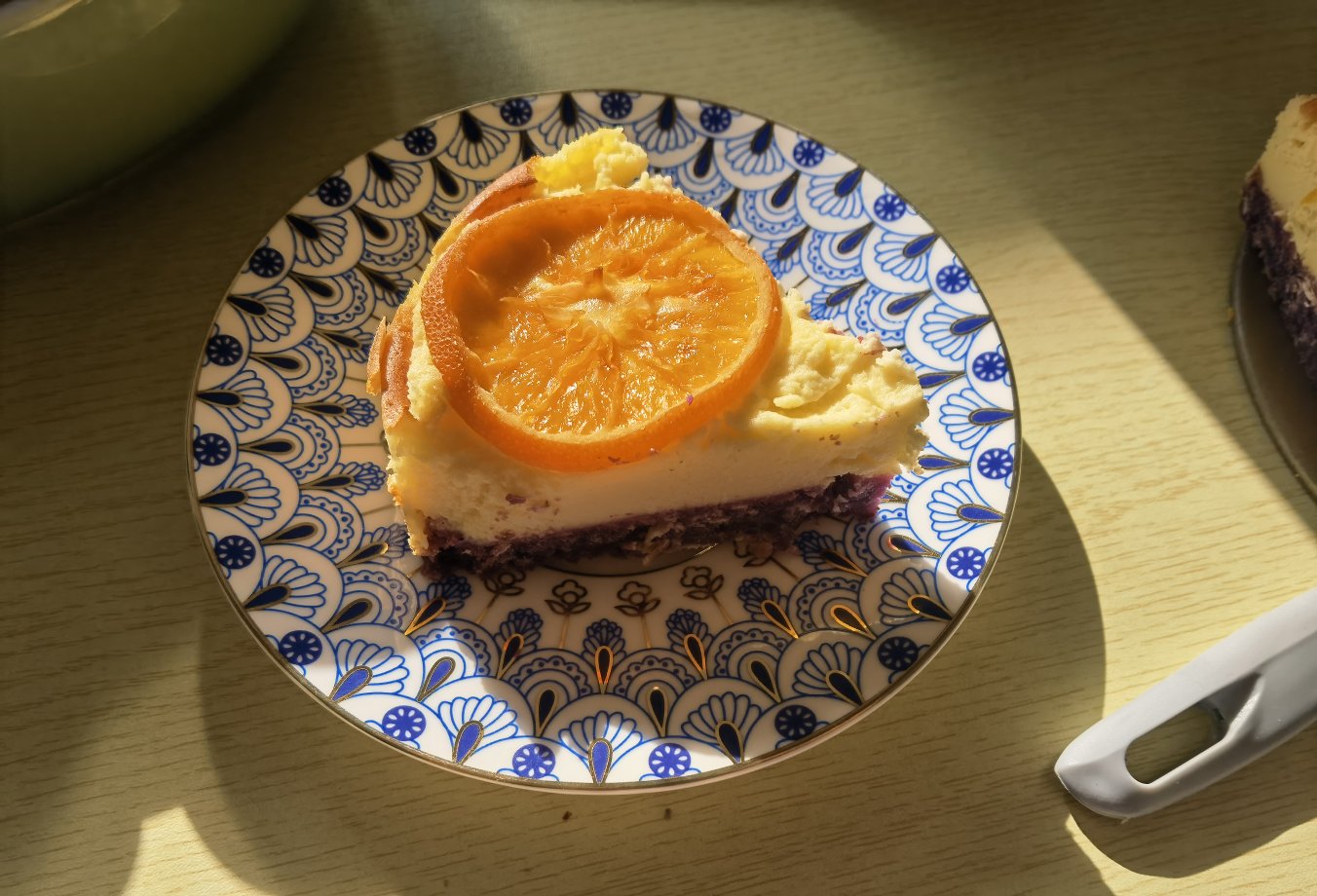 超健康的橙香紫薯芝士蛋糕