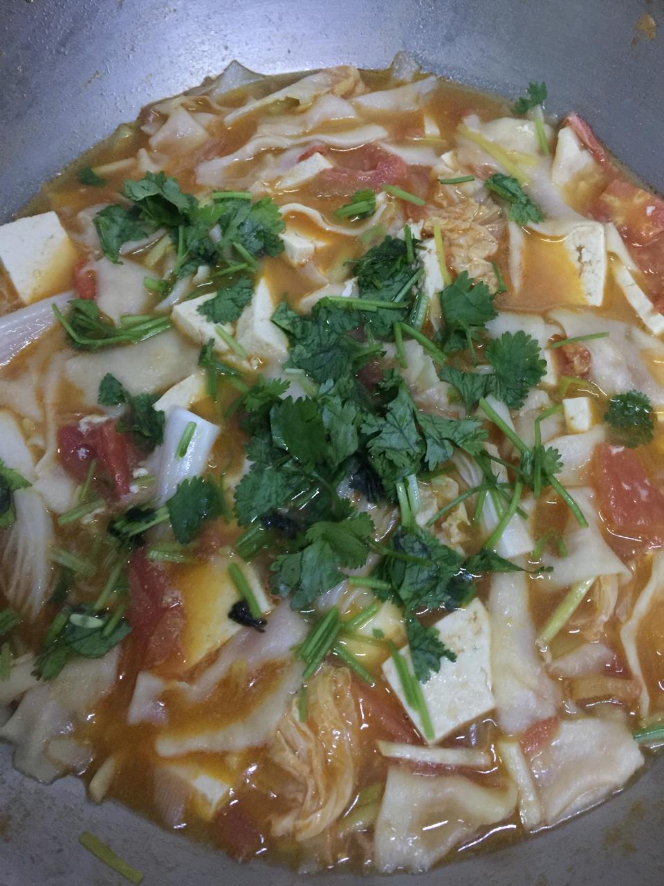 妮子26做的西红柿鸡蛋面片 (内附揪面片教程)