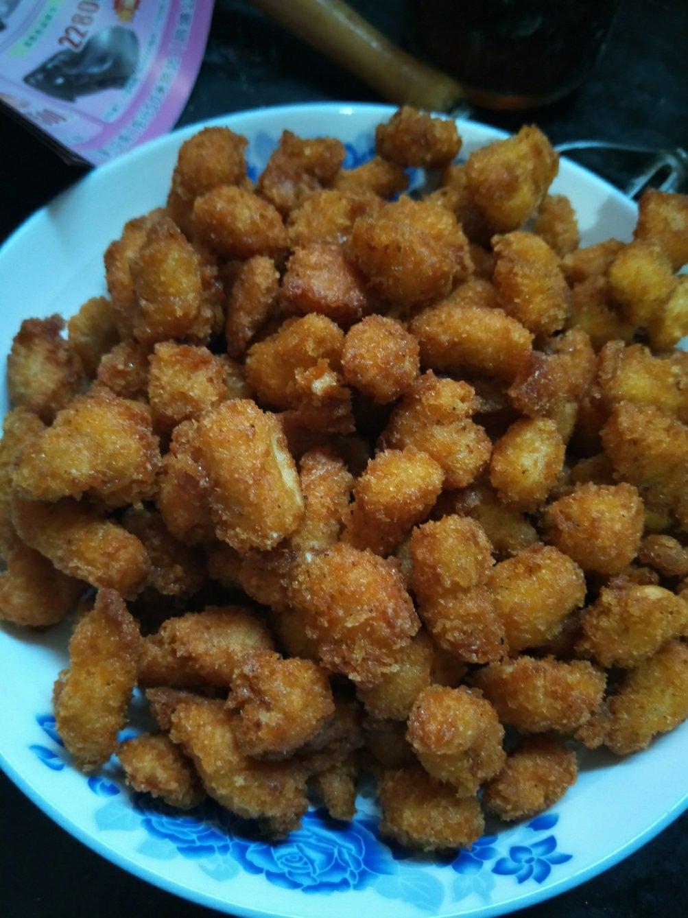 自制鸡米花(油炸)