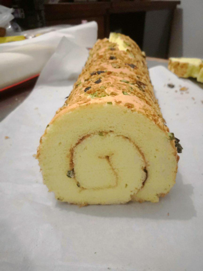 香葱肉松卷 蛋糕卷-无敌美味