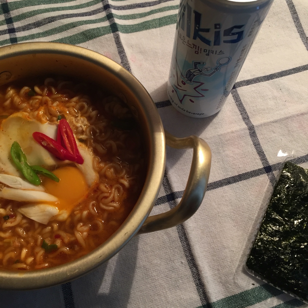 正宗韩国拉面吃法