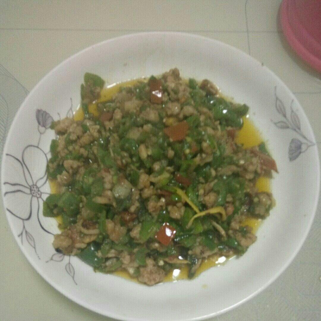 青椒西红柿肉末