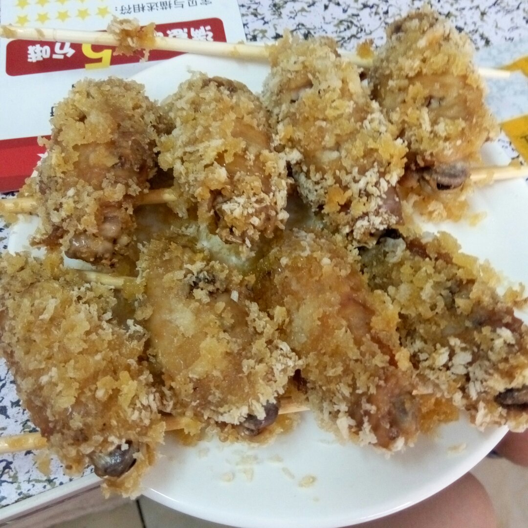 无油炸鸡翅