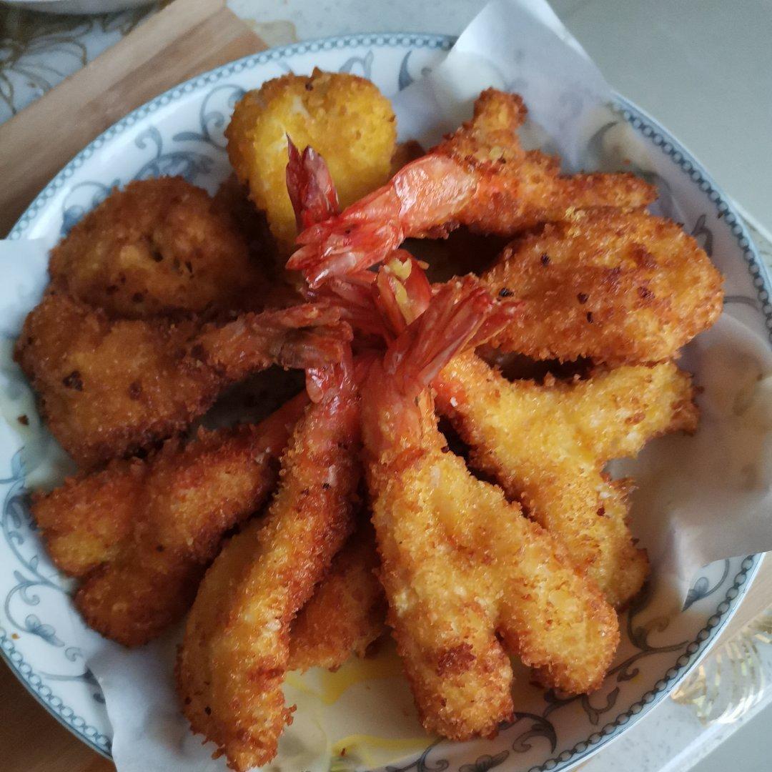 面包糠炸虾