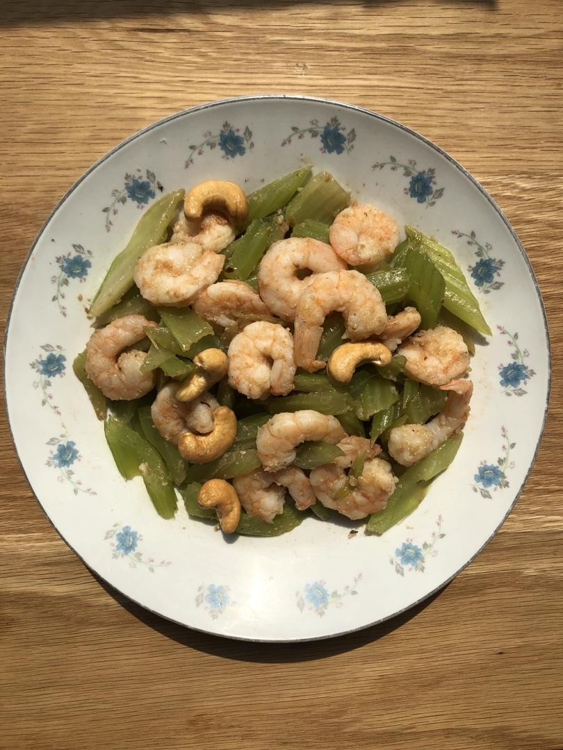 西芹炒虾仁
