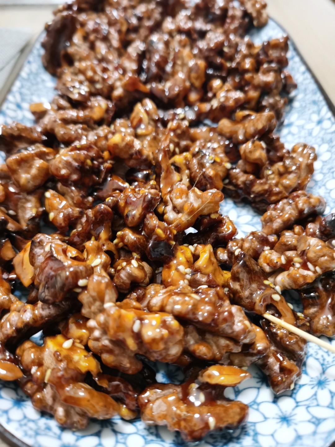 超简单懒人琥珀核桃（非油炸）