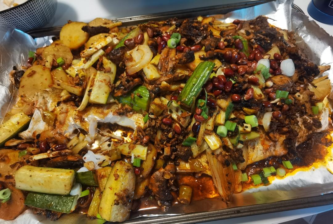 重庆烤鱼(烤箱版)爆好吃，爆简单