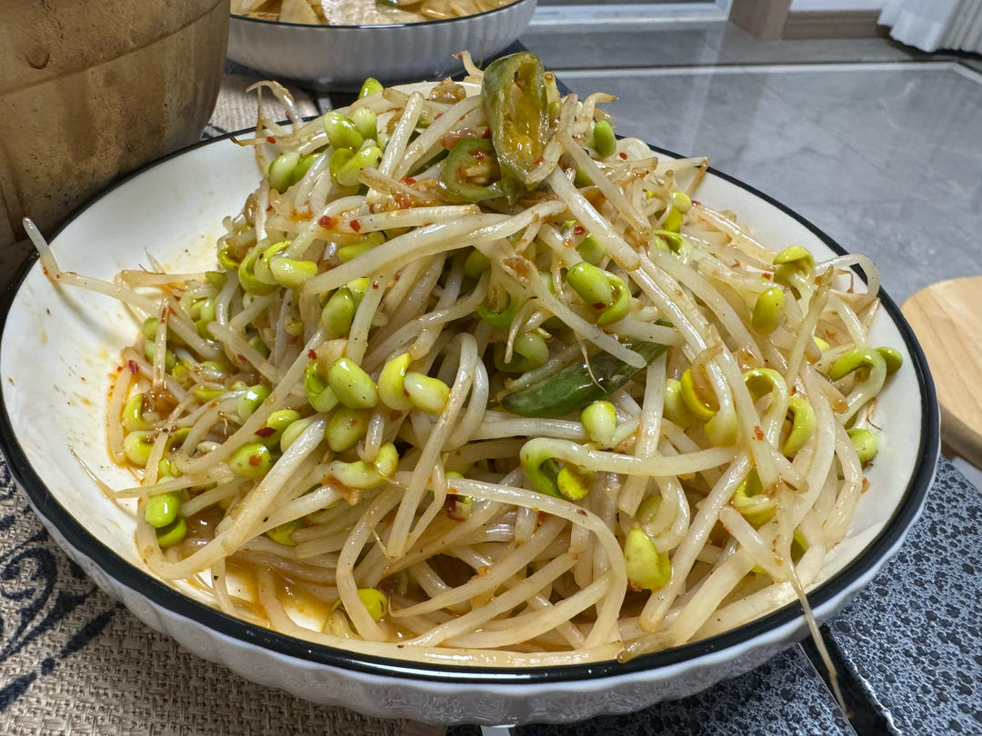 家常炒豆芽
