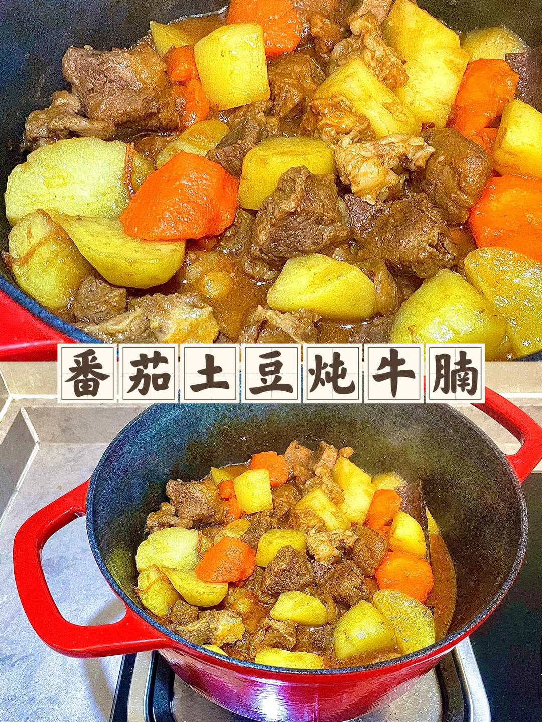 超软烂的番茄土豆炖牛腩的做法