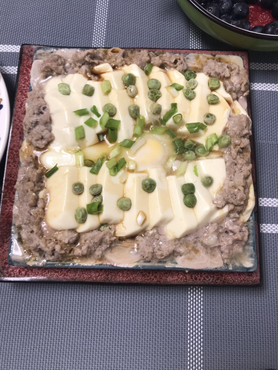肉末蒸日本豆腐