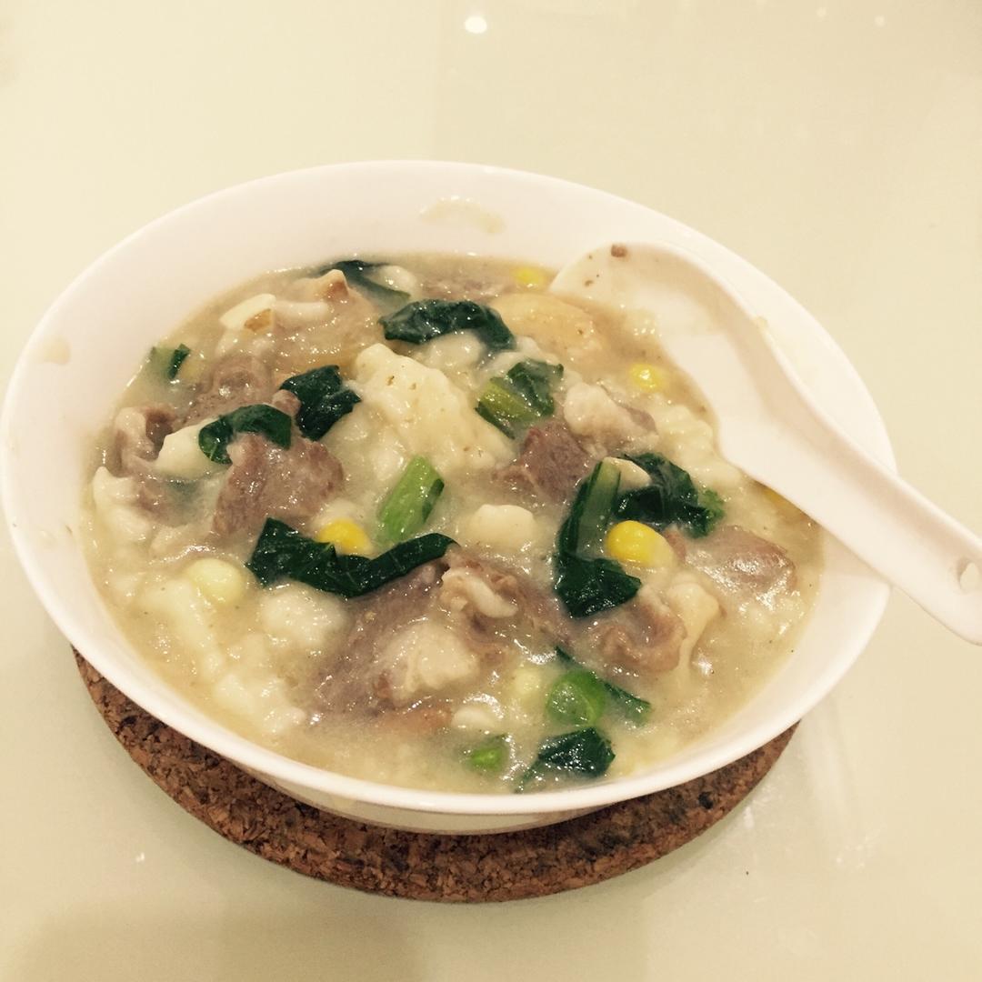 为吃panda做的青菜鸡蛋疙瘩汤