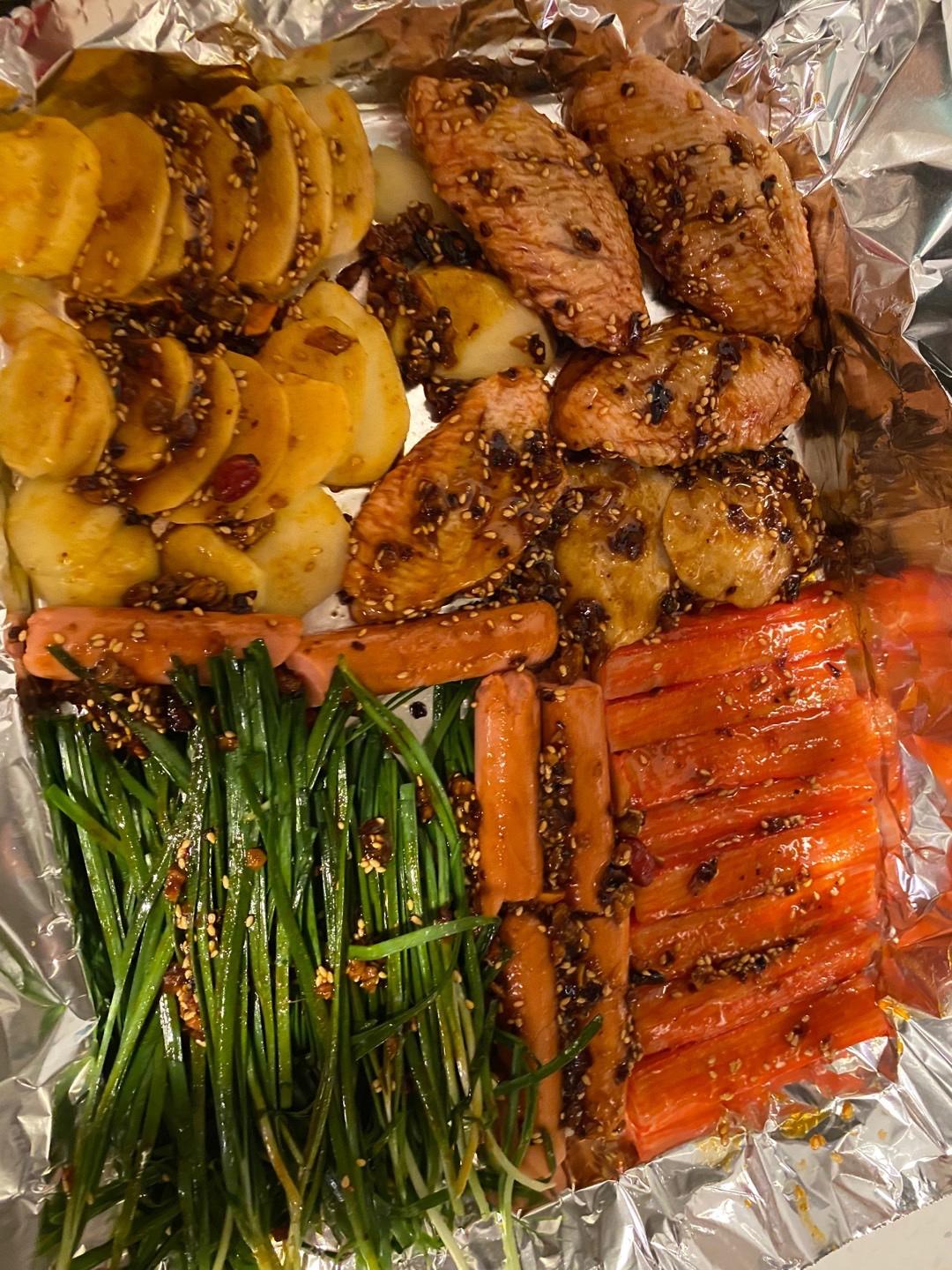 烤箱版烧烤🍡🍢