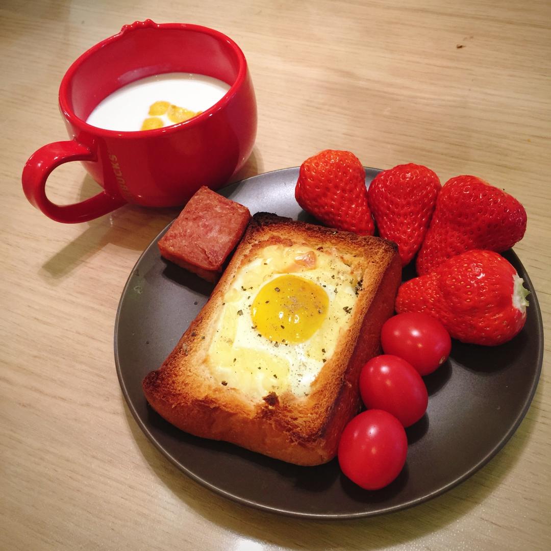 鸡蛋芝士烤吐司