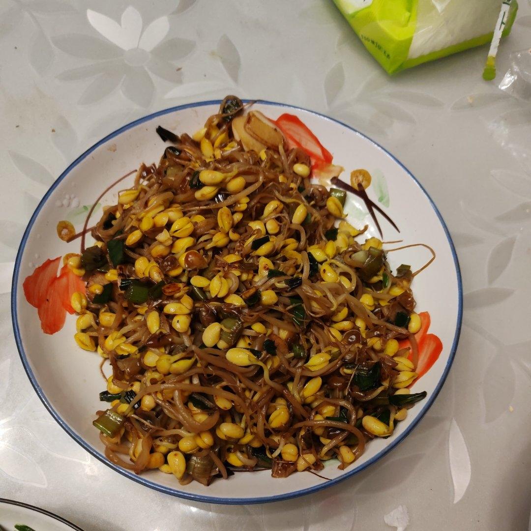 炒黄豆芽
