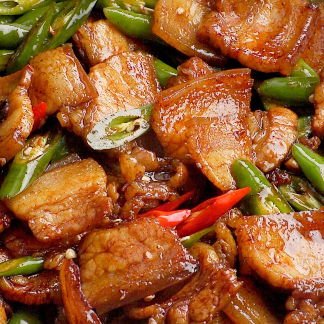 辣椒炒五花肉的做法