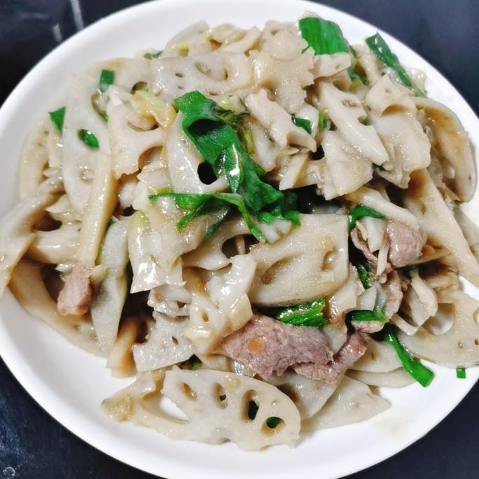肉片炒藕