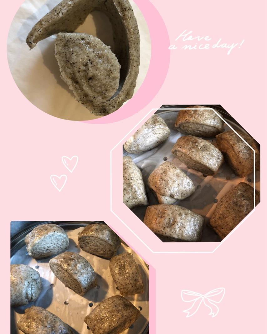 奶香黑芝麻刀切馒头