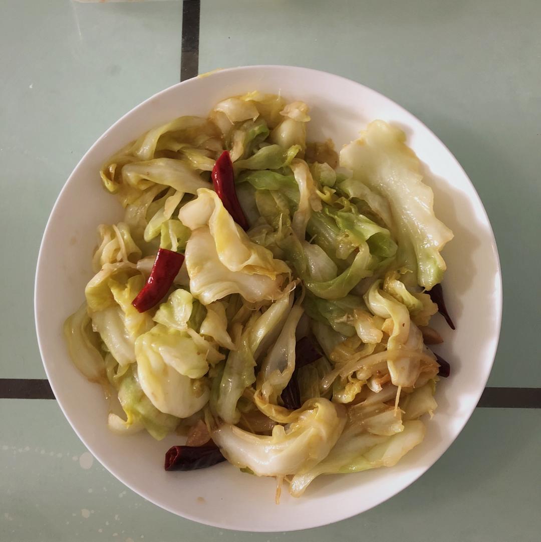 在家炒出街头小馆风味的炝炒圆白菜