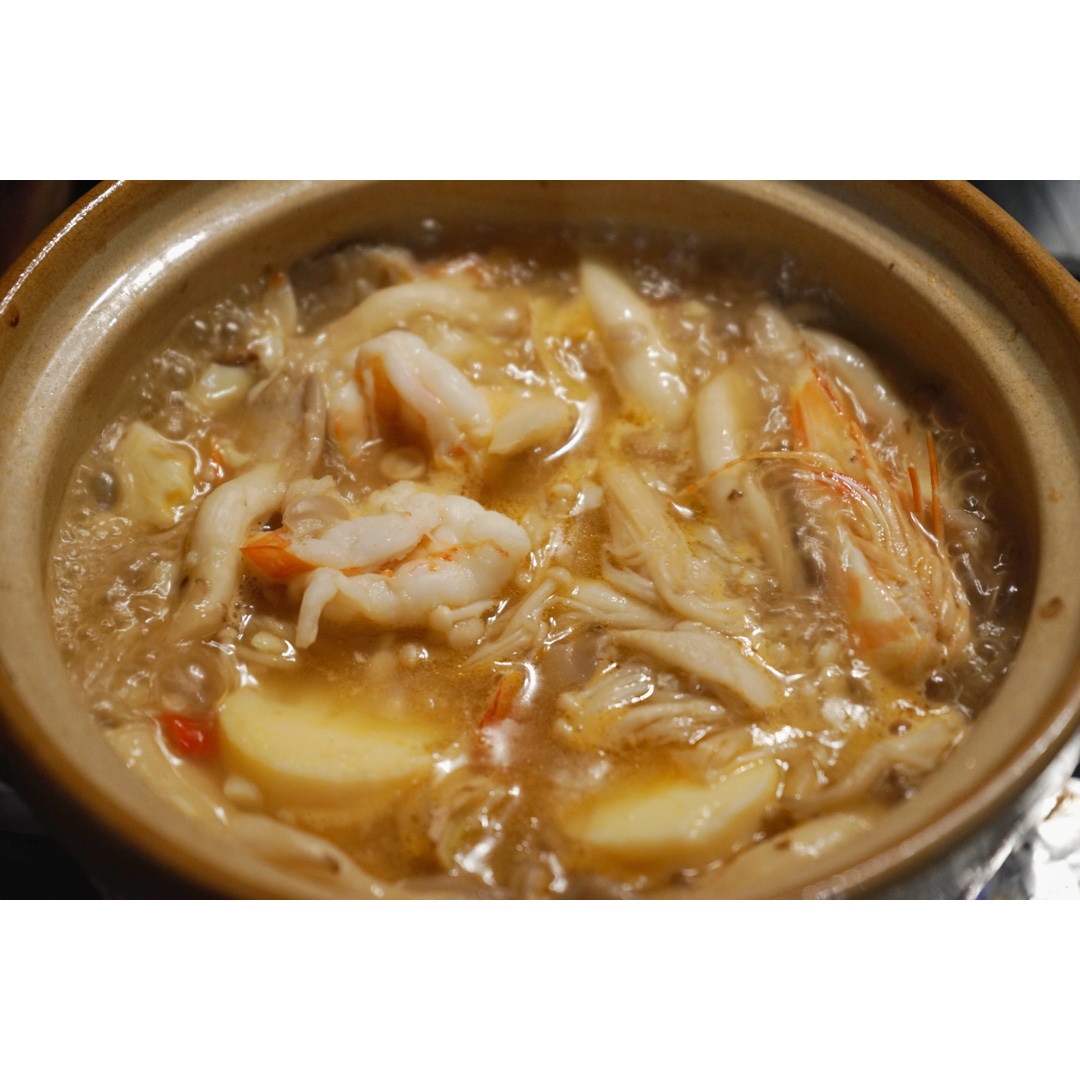 肉末炒双菇