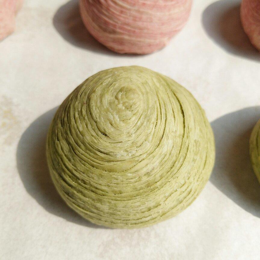 蛋黄酥~紫薯、抹茶、原味~花好月圆，中秋快乐~内附一次做六色蛋黄酥方法~