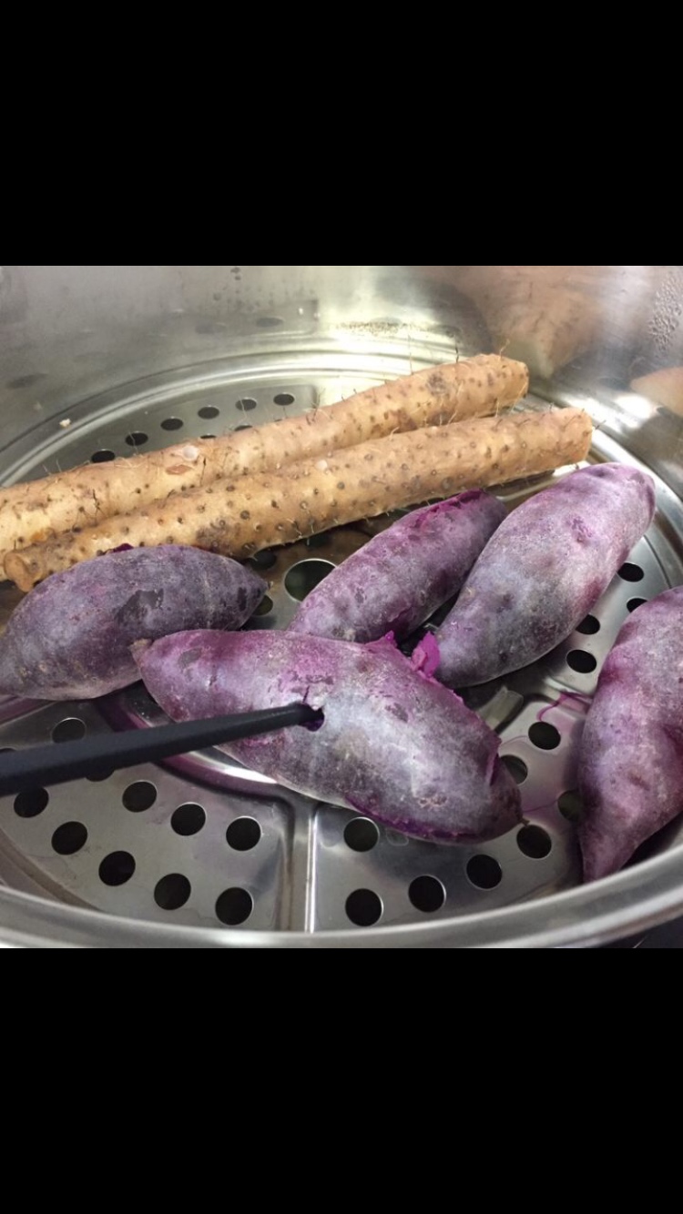 山药紫薯卷的做法 步骤1