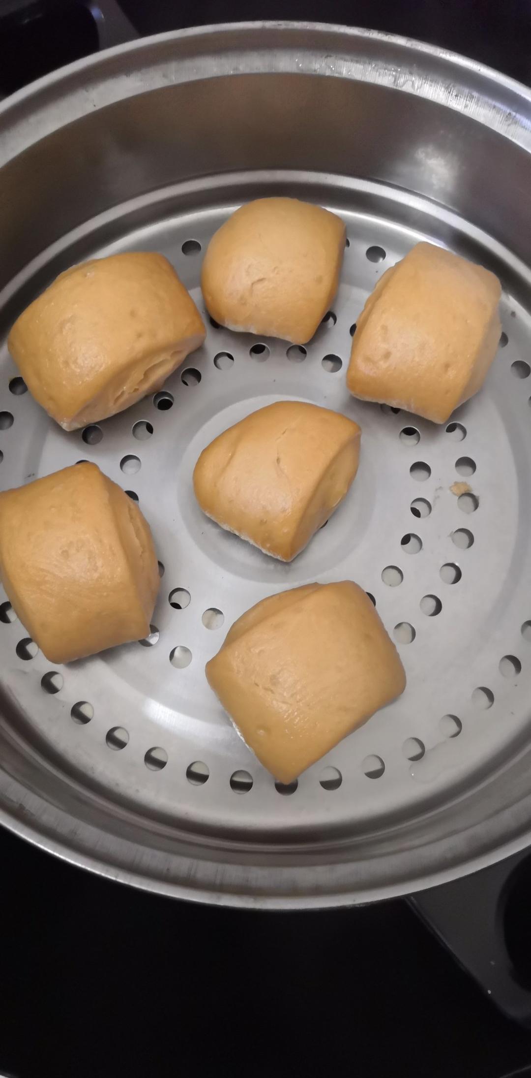 有着面包口感的红糖馒头（一次发酵）
