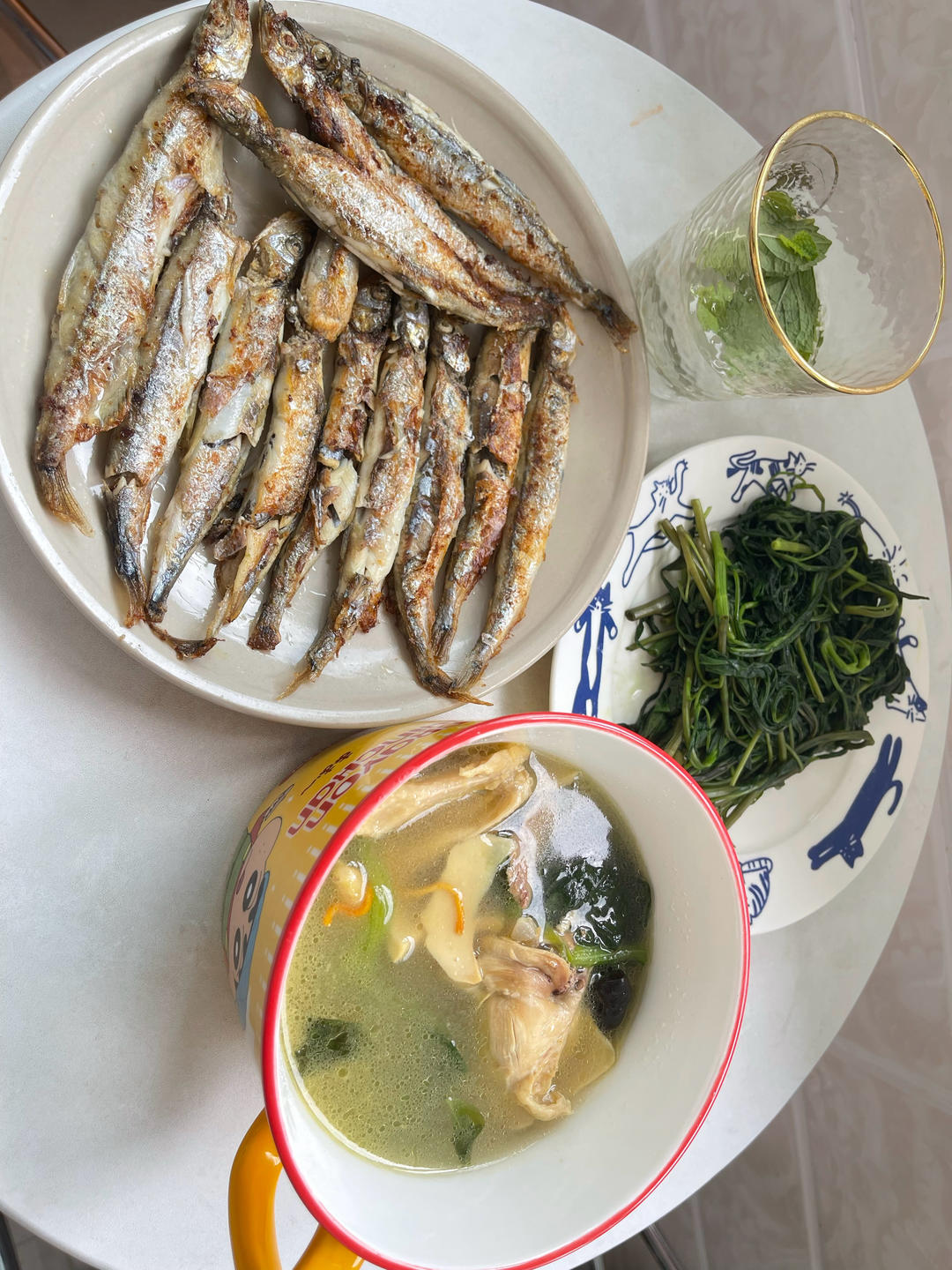 香煎多春鱼