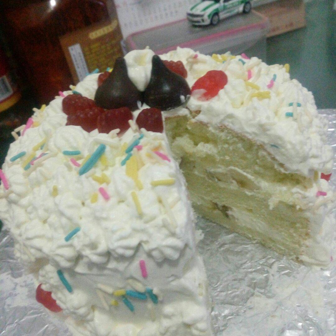 6寸原味戚风蛋糕