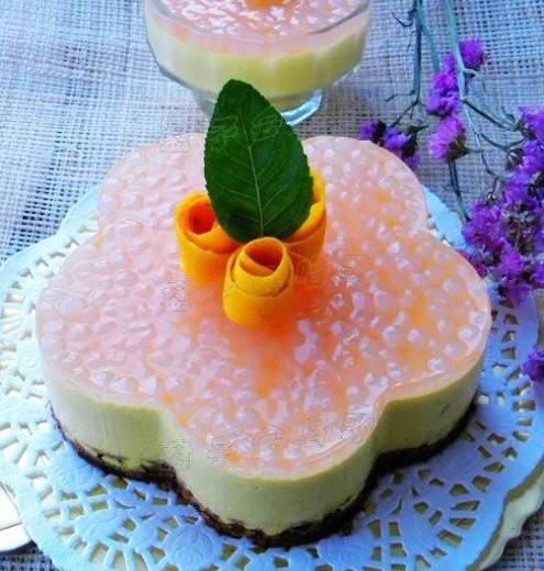 西米芒果乳酪慕斯的做法