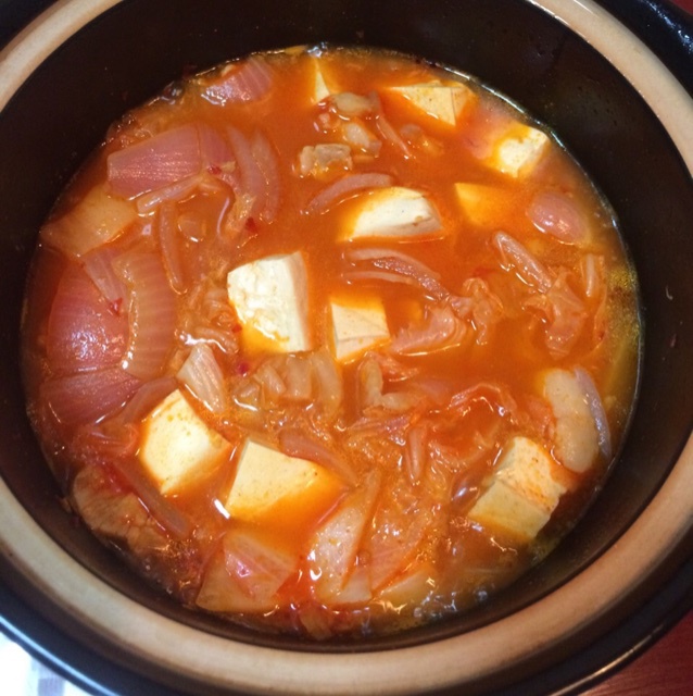 陶子夏凉做的泡菜汤