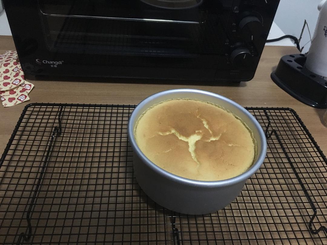 6寸原味戚风蛋糕