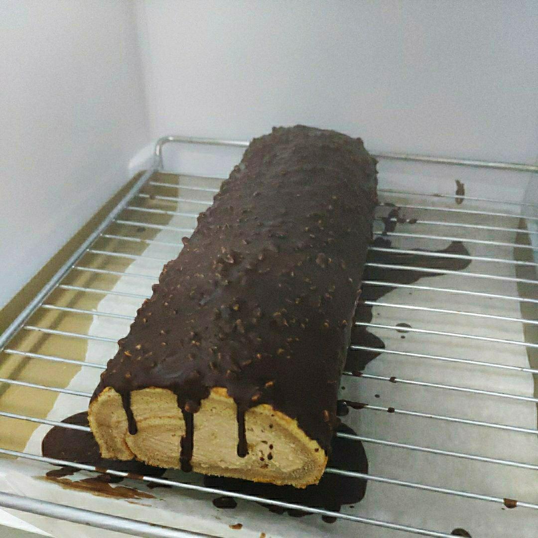 巧克力榛子脆皮淋面