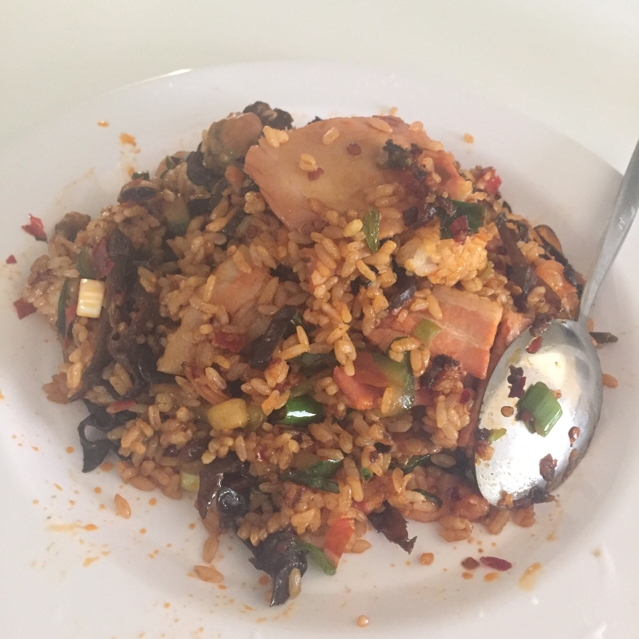 培根酱油炒饭