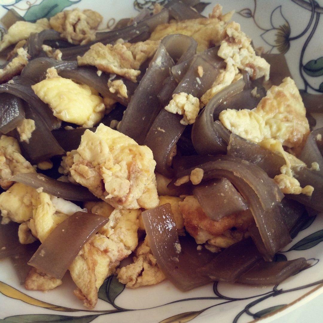 鸡蛋炒粉皮