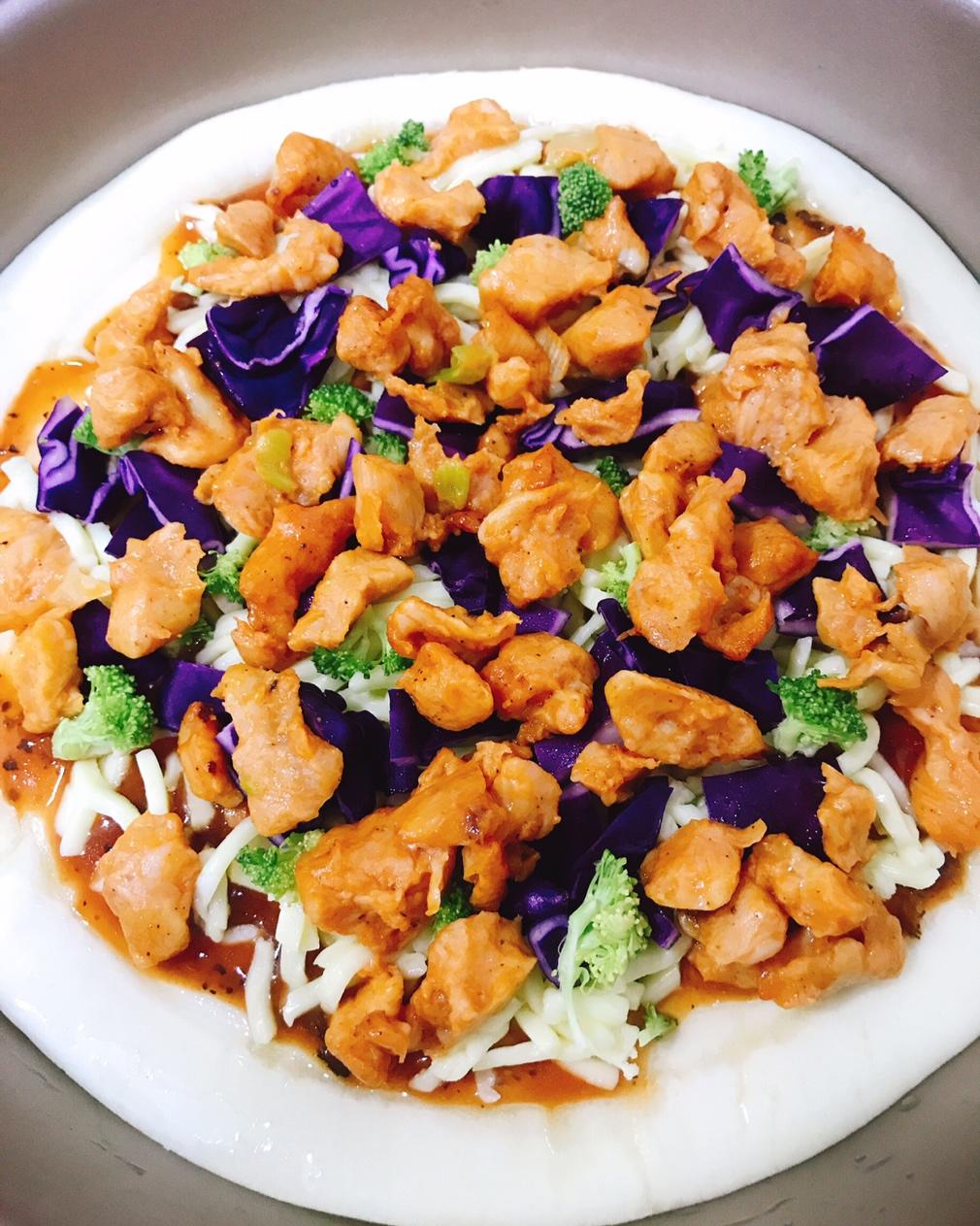 奥尔良烤鸡肉披萨