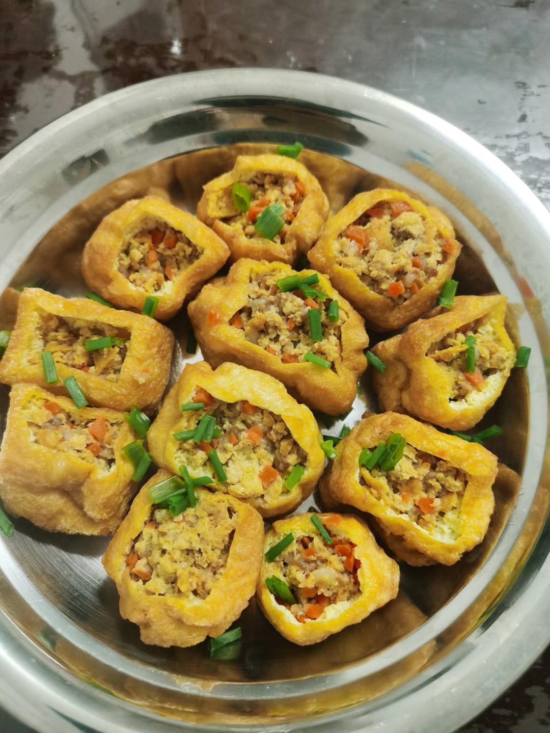 一端上桌就被秒光的时蔬肉沫酿油豆腐