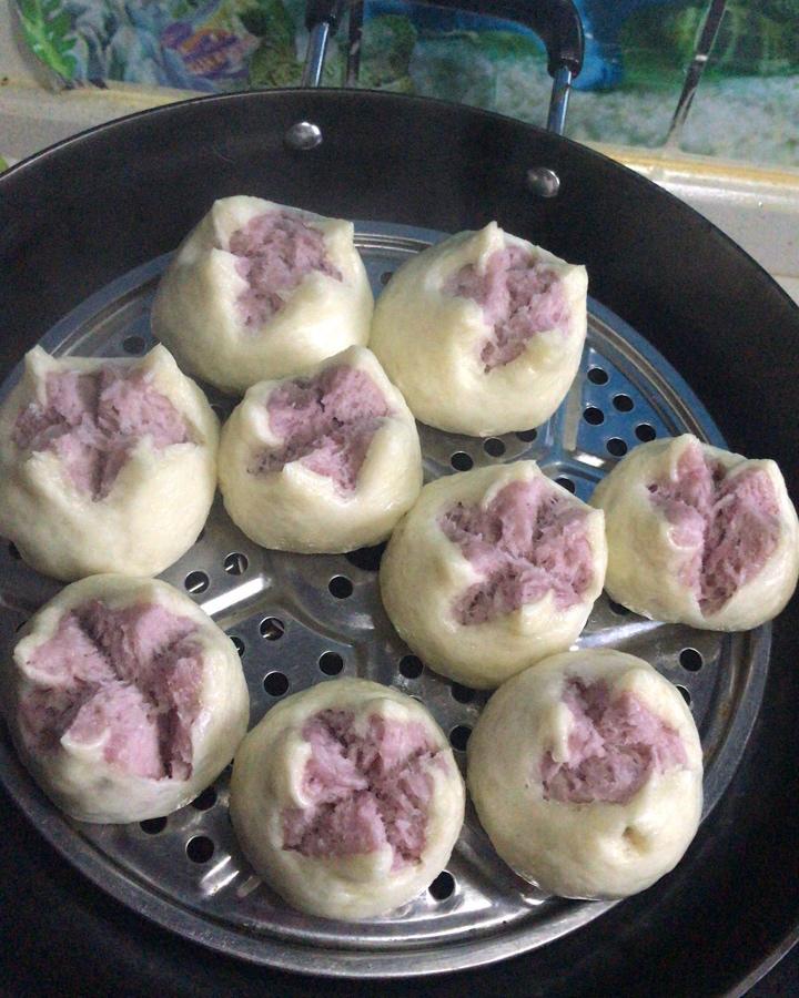 紫薯开花馒头
