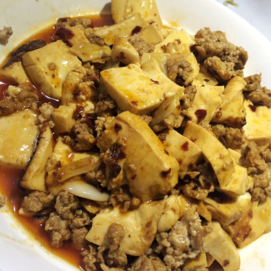 红烧肉沫豆腐