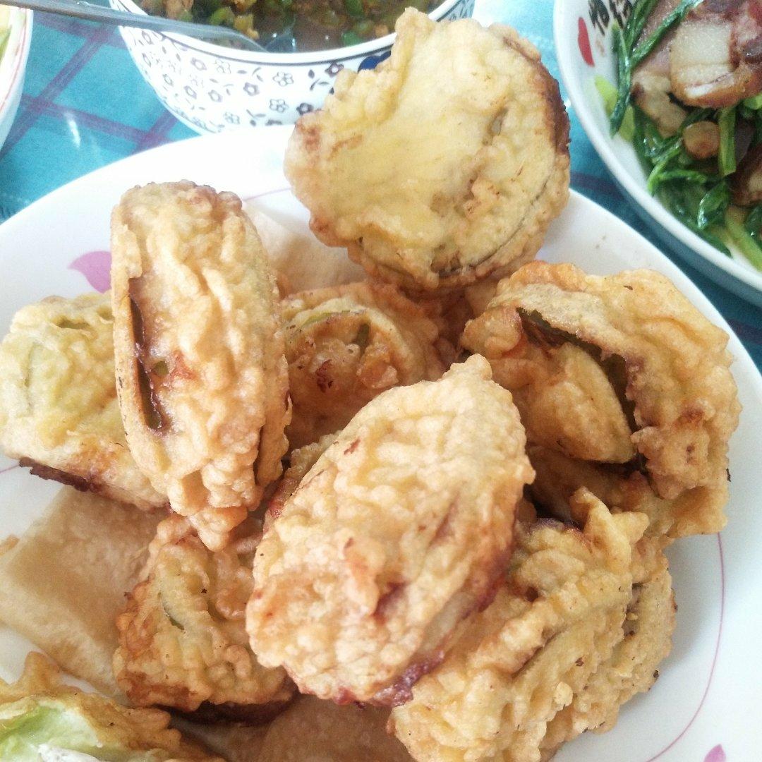 酥炸茄盒￨外酥里嫩